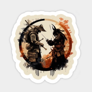 Samurai Demons Showdown Sticker